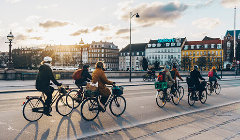 Dronning Louise's Bro (Queen Louise's Bridge) connects inner Copenhagen and Nørrebro and is frequented by tons of cyclists and pedestrians every single day. Photo by Martin Heiberg